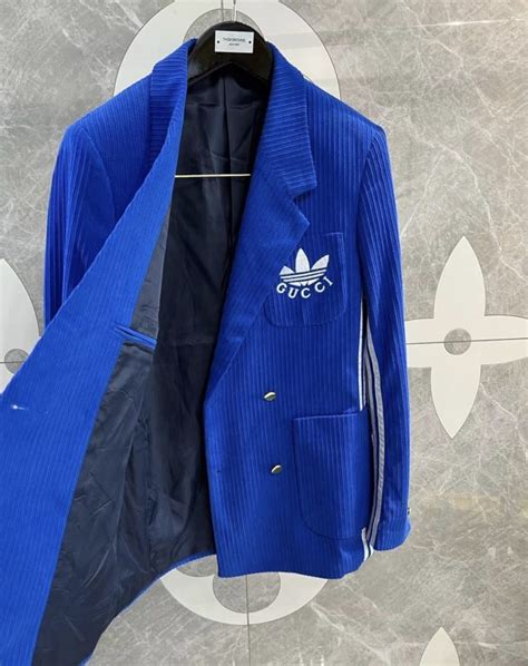 gucci x adidas blue suit|adidas x gucci hard sided.